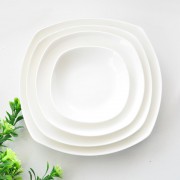 vajillas platos cuadrados porcelana resistente
